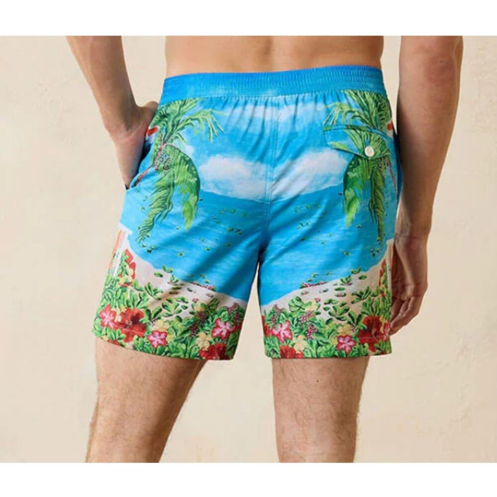 Tommy Bahama Artist Series Rialto Coastal Comforts Swim Trunks | Mens XXL $110 - Picture 2 of 5